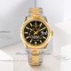 Best replica Rolex Sky-Dweller Swiss 9002 movement black dial gold plated case (9)_th.jpg